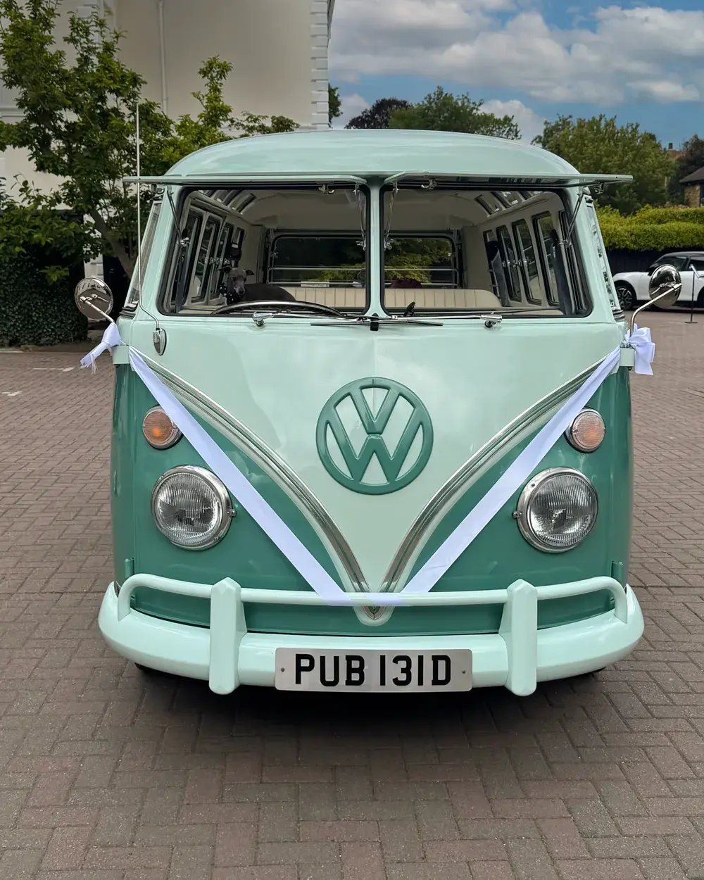 Mollie vintage VW camper van wedding styling detail