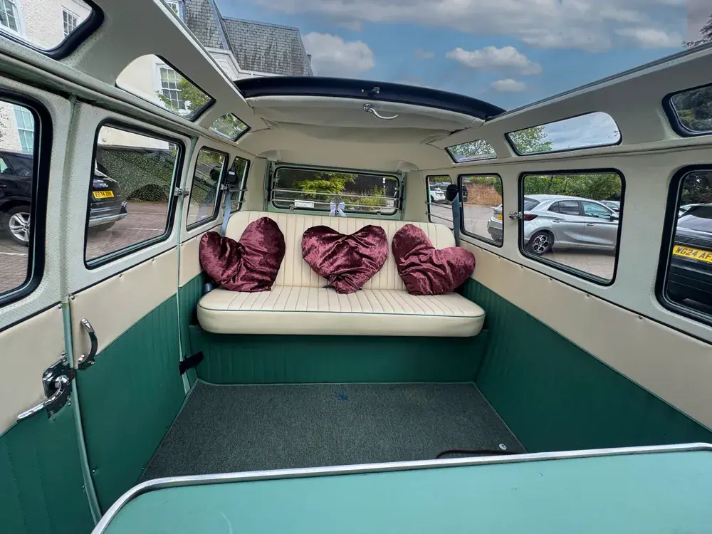 Mollie vintage VW camper van wedding styling detail