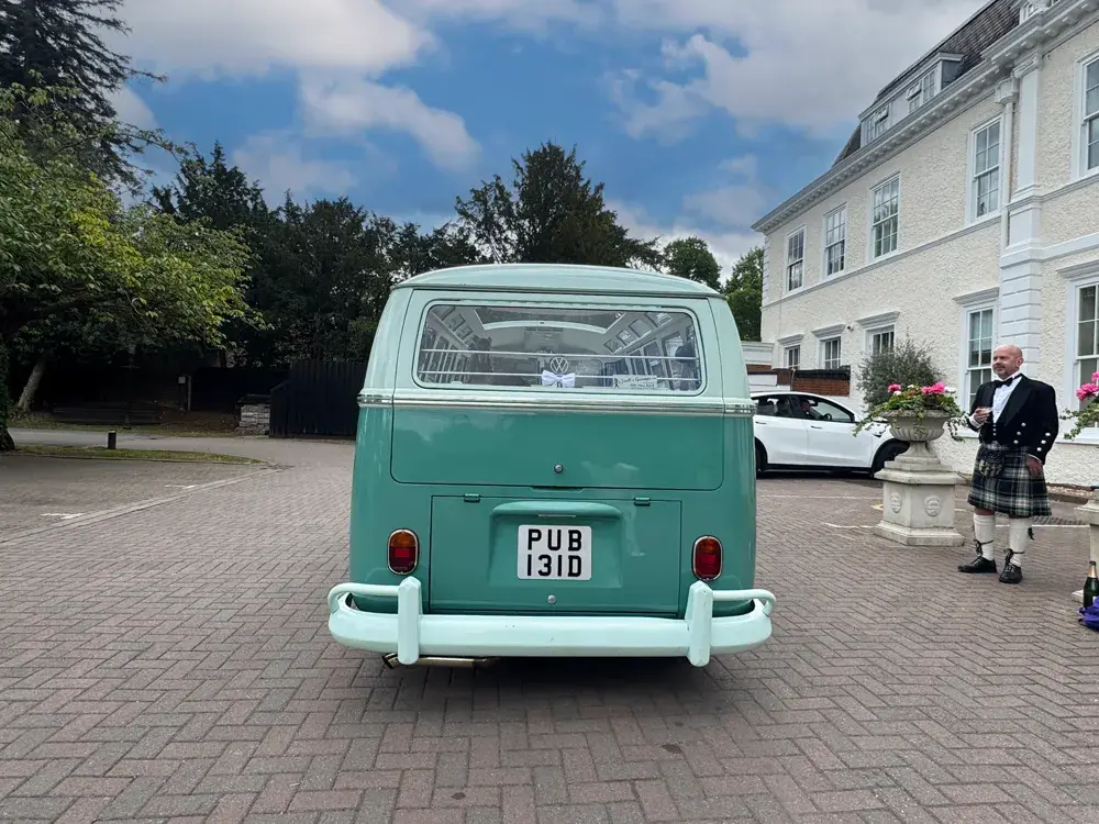 Mollie vintage VW camper van wedding styling detail